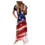 Damen Grafik Maxikleid R&B