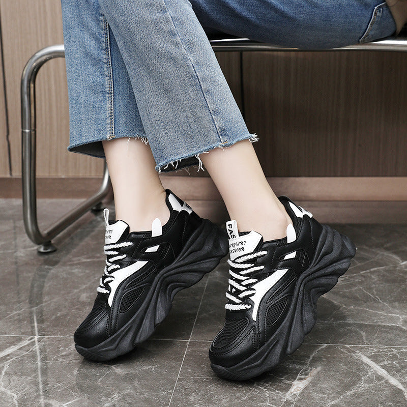 Damen Sportliche Chunky Sneakers mit atmungsaktivem Obermaterial und dämpfendem Sohlenprofil R&B
