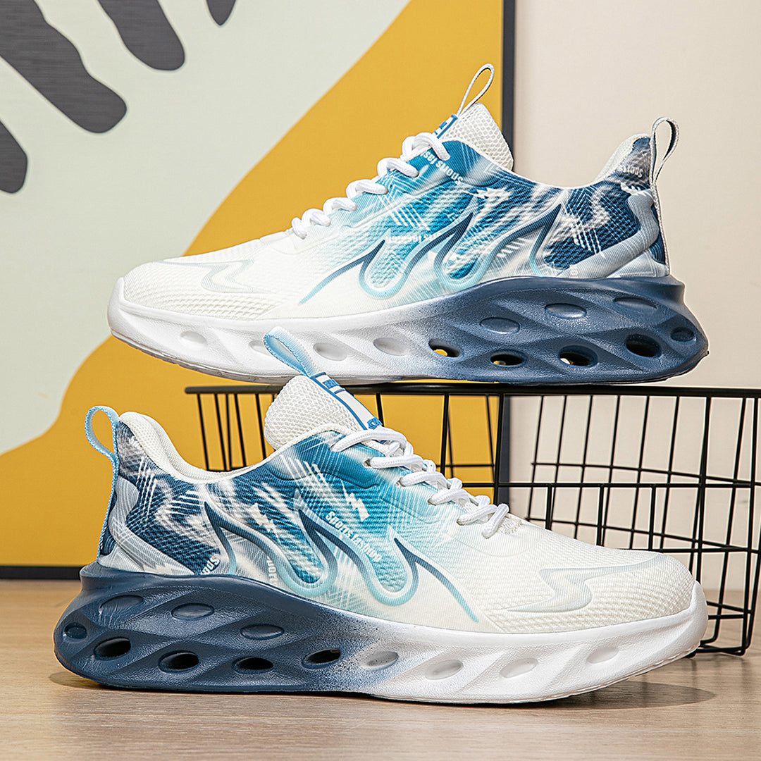 Damen Sportliche Laufschuhe mit atmungsaktiver Obermaterialstruktur und dämpfender Sohle R&B