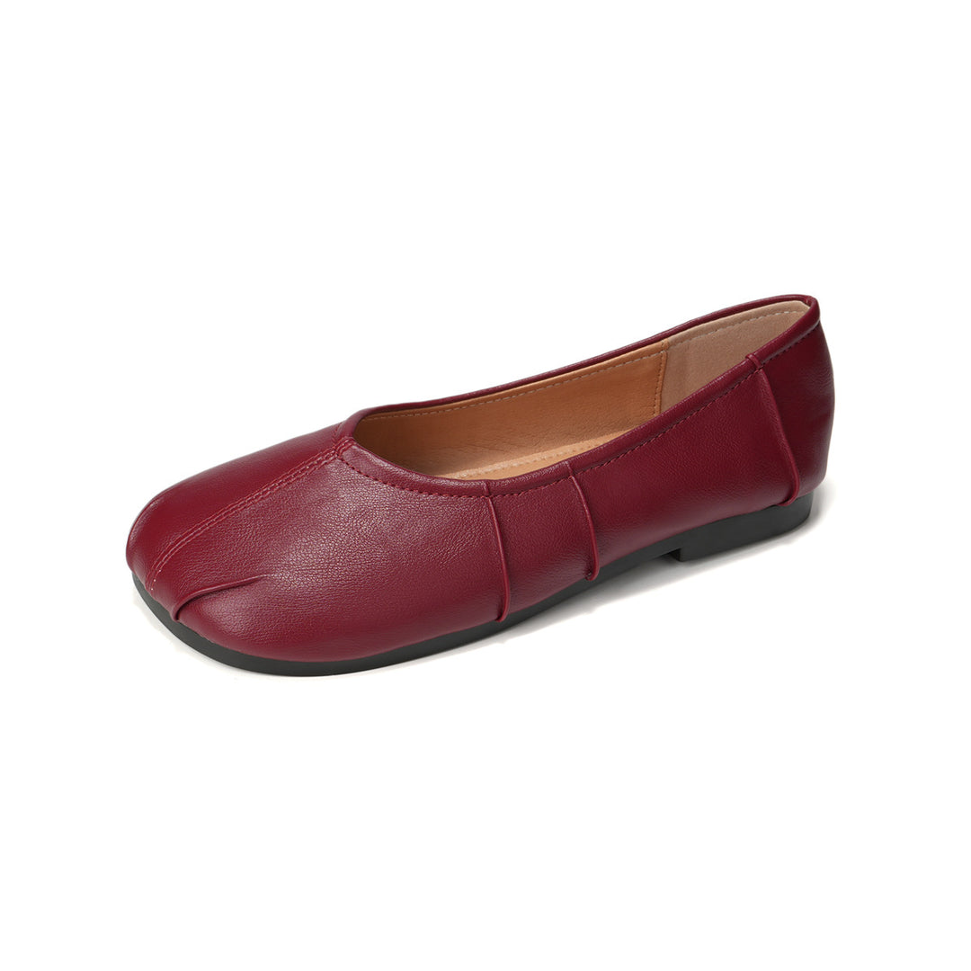 Damen Ballerinas mit einzigartigem Faltendesign R&B