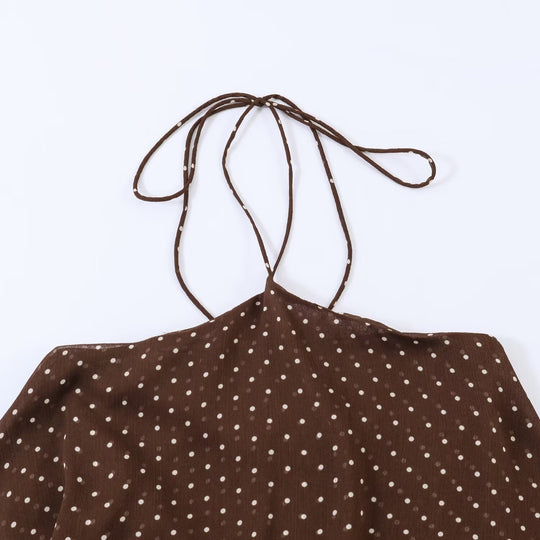 Damen Sommerkleid mit voluminösen Rüschendetails und tiefem V-Ausschnitt R&B
