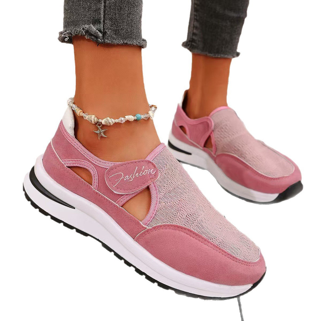 Damen Bequeme Slip-On Sneakers mit elastischem Riemen und innovativem Design R&B