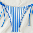 Damen Triangel-Bikini mit verstellbaren Schnürdetails R&B