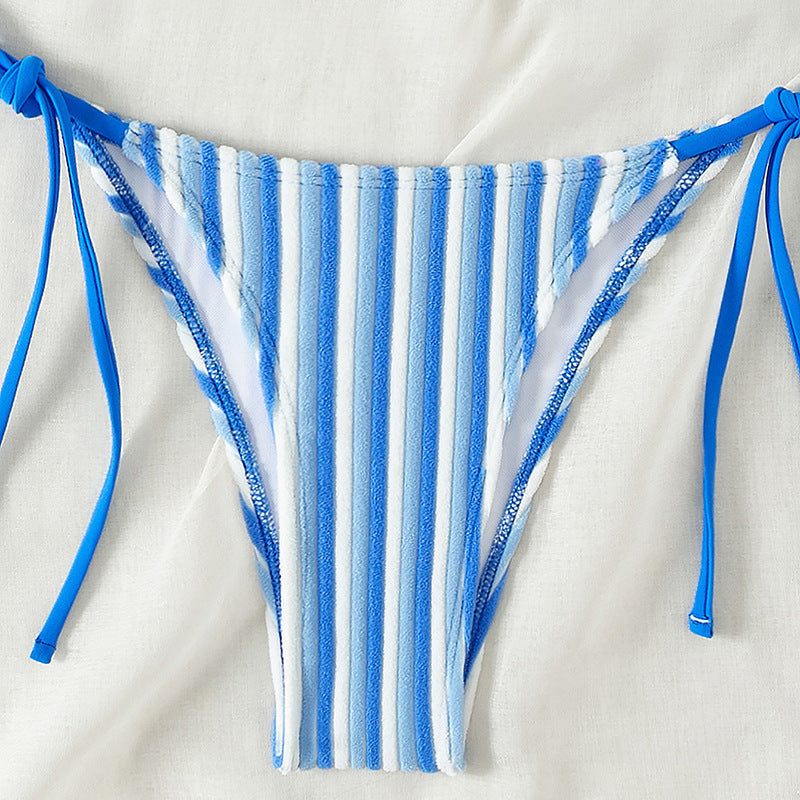 Damen Triangel-Bikini mit verstellbaren Schnürdetails R&B