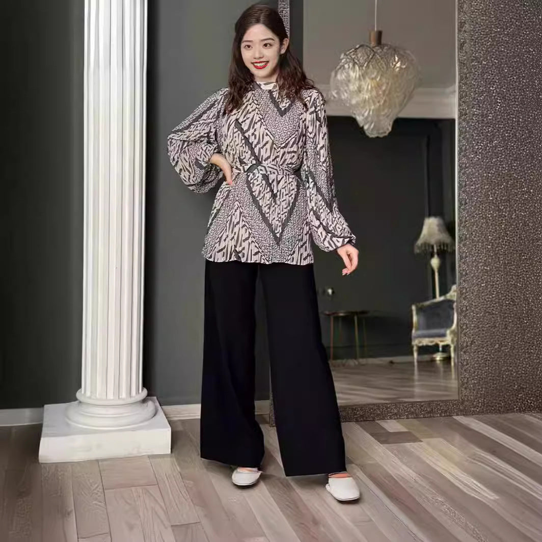 Damen Modischer Oversize-Blazer mit Gürtel R&B