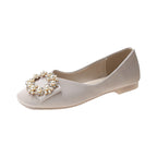 Damen Ballerinas mit perlenbesetztem Dekor EB