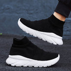 Damen Sportliche High-Top Sneakers mit elastischem Obermaterial R&B
