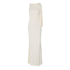 Damen Elegantes Maxikleid mit asymmetrischen Trägerdetails R&B