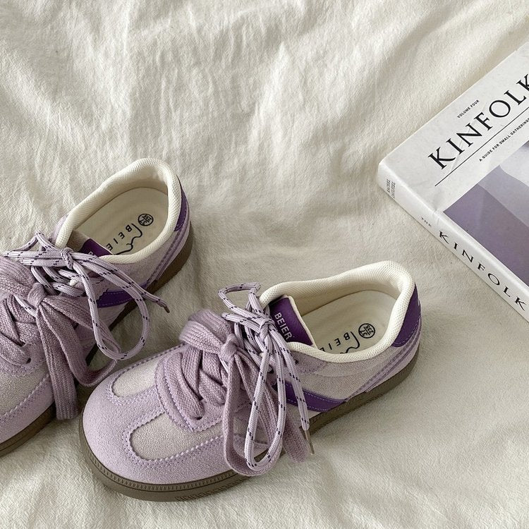 Damen Sneakers mit atmungsaktivem Obermaterial und modischem Schnürdesign R&B