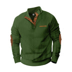 Herren Strickpullover mit modernem Kragen und strukturierter Oberfläche R&B