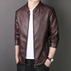Herren Kunstlederjacke modern geschnitten