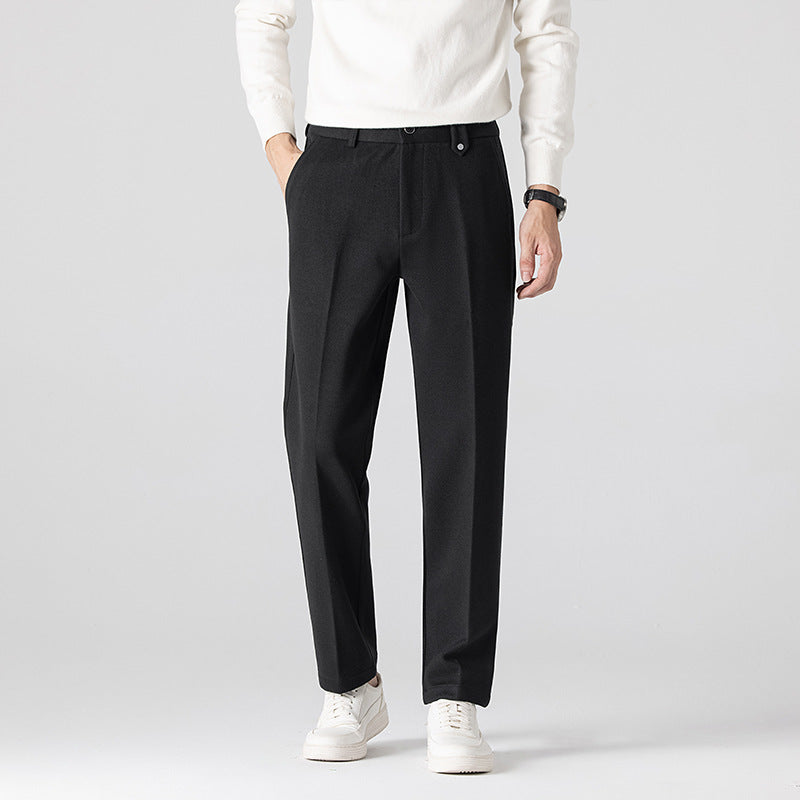 Herren Elegante Freizeithose mit Strukturmuster