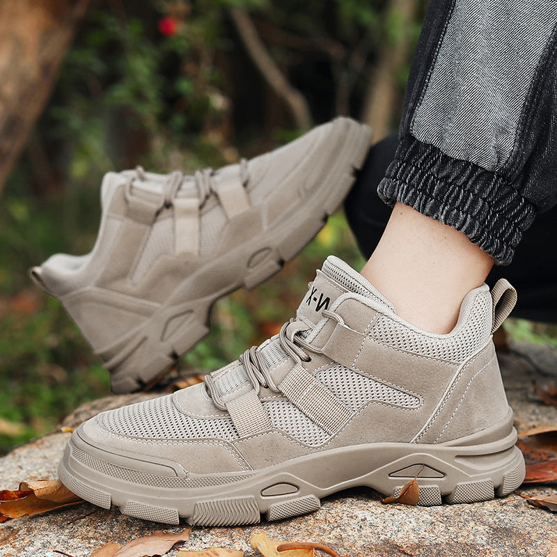 Damen Sportliche High-Top Sneakers mit dämpfender Sohle und atmungsaktiver Obermaterialstruktur R&B