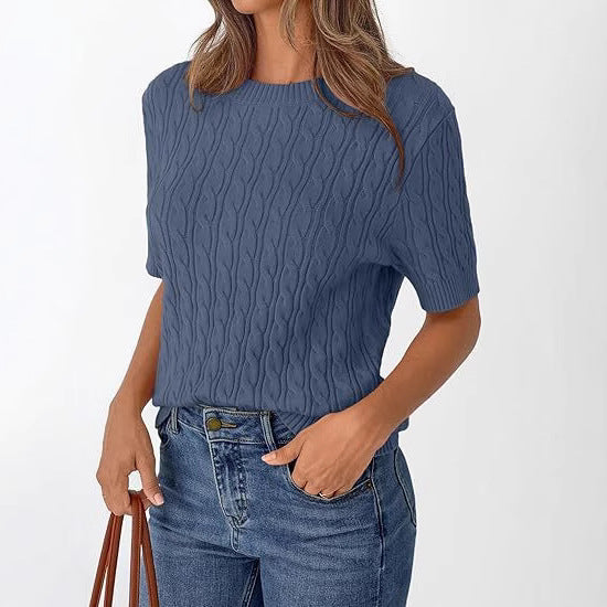 Damen Strickpullover mit Strukturmuster R&B