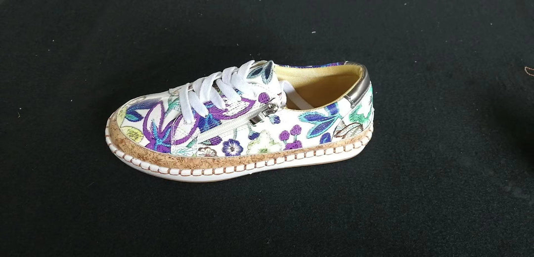 Damen modische Sneaker im kreativen Blumenmuster R&B
