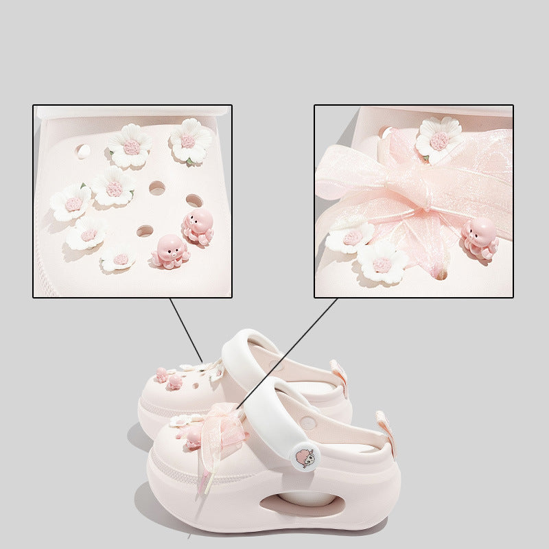 Damen Modische Clogs mit verspielten Applikationen und flexiblem Tragekomfort