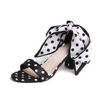 Damen High-Heels mit verspieltem Schleifendesign und elegantem Blockabsatz R&B