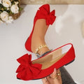 Damen Ballerinas mit großem Schleifendetail R&B