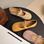 Damen elegante Ballerinas mit dekorativem Riemchen und hochwertiger Oberfläche R&B