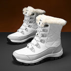 Damen isolierte Winterstiefel mit rutschfester Sohle und warmem Innenfutter