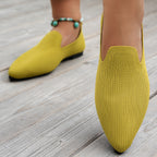 Damen Ballerinas mit kreativem Hahnentrittmuster und flexiblem Fußbett R&B