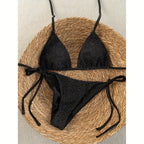 Damen Bikini-Set mit trendy Lochstrick-Design R&B