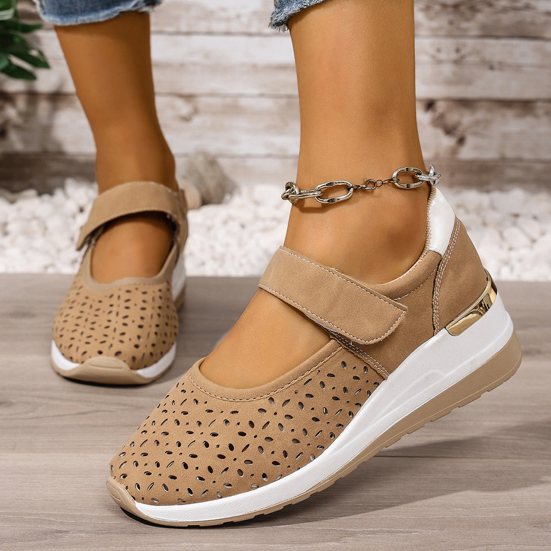 Damen Sportliche Ballerinas mit einzigartigem Lochmuster R&B