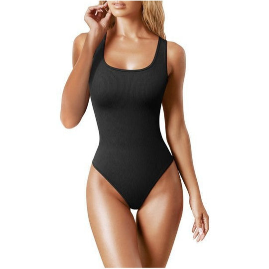 Damen Stylischer Einteiler mit Rippstruktur R&B