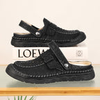 Damen Komfortable Clogs mit verstellbarem Riemen und atmungsaktiver Obermaterialstruktur R&B