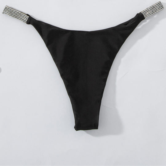 Damen Bikini-Unterteil mit funkelnden Strassdetails R&B