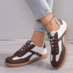 Damen Sportliche Sneakers im retro-inspirierten Design mit atmungsaktiver Mesh-Oberfläche R&B