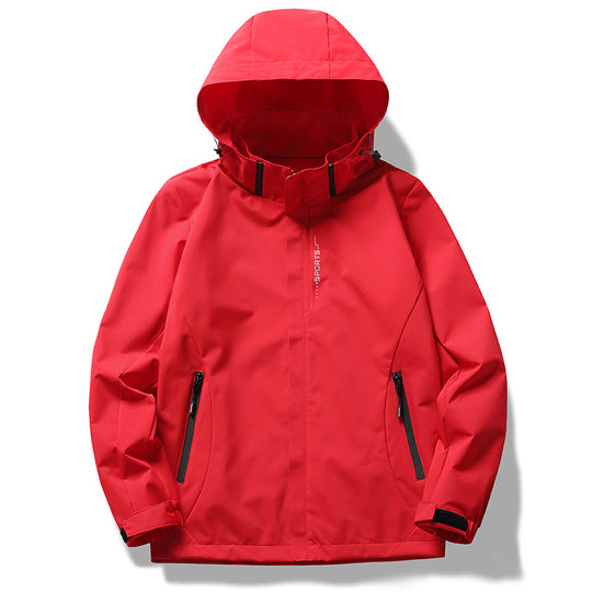 Damen wetterfeste Funktionsjacke mit verstellbarer Kapuze und atmungsaktiven Materialien R&B