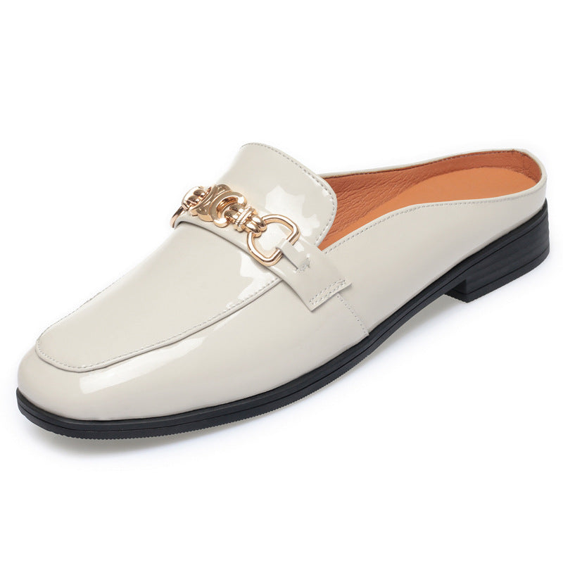 Damen Elegante Mules mit modischem Kettendetail R&B