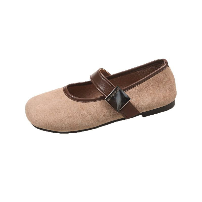Damen Elegante Ballerinas mit verstellbarem Riemen und hochwertiger Verarbeitung R&B