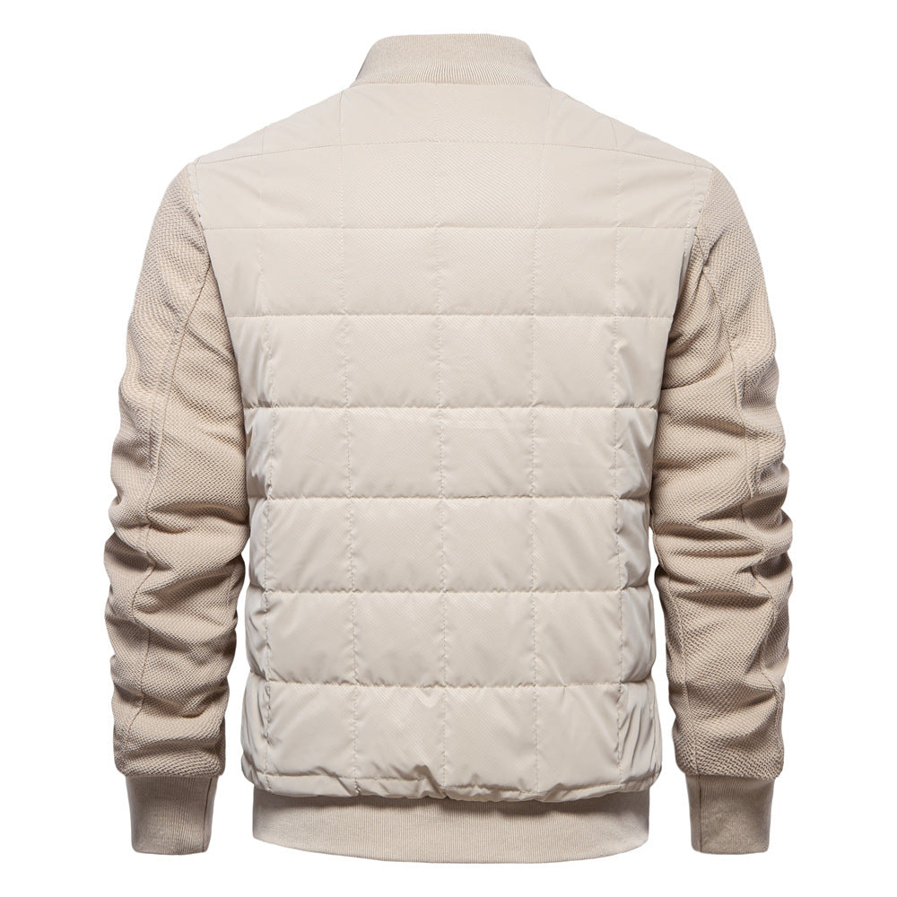 Herren Steppjacke mit sportlichen Details und praktischem Reißverschluss R&B
