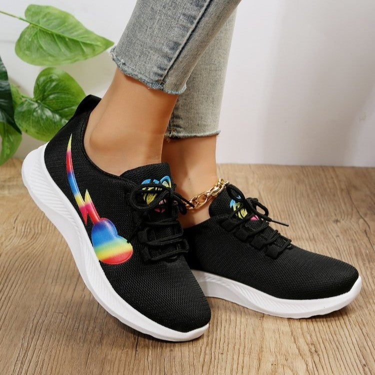 Damen Sportliche Lauf-Sneaker mit auffälligem Design R&B