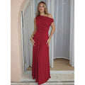 Damen Elegantes Maxikleid mit Drapier-Details R&B