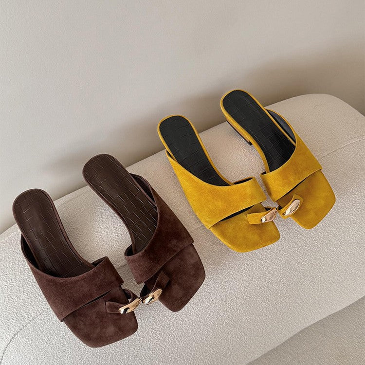 Damen Komfortable und elegante Clogs mit modischem Riemchen R&B