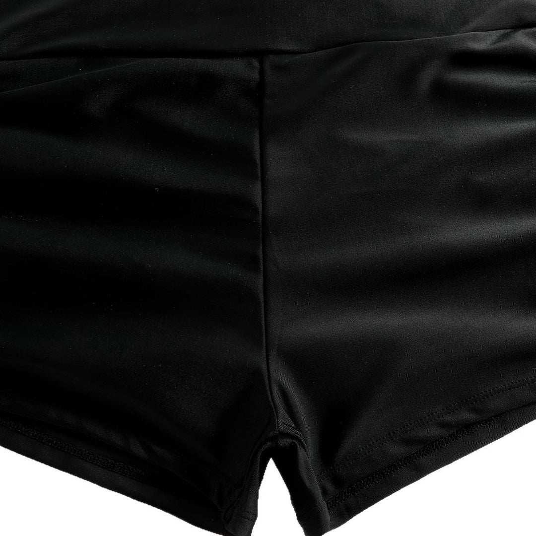Damen Crop-Bikini Oberteil mit Rüschenbadeshorts R&B