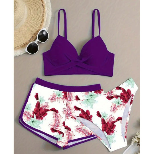 Damen Zweiteiliges Badeoutfit mit raffiniertem Schnitt R&B