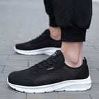Damen Atmungsaktive Mesh-Sneaker mit flexibler Laufsohle und stabiler Dämpfung