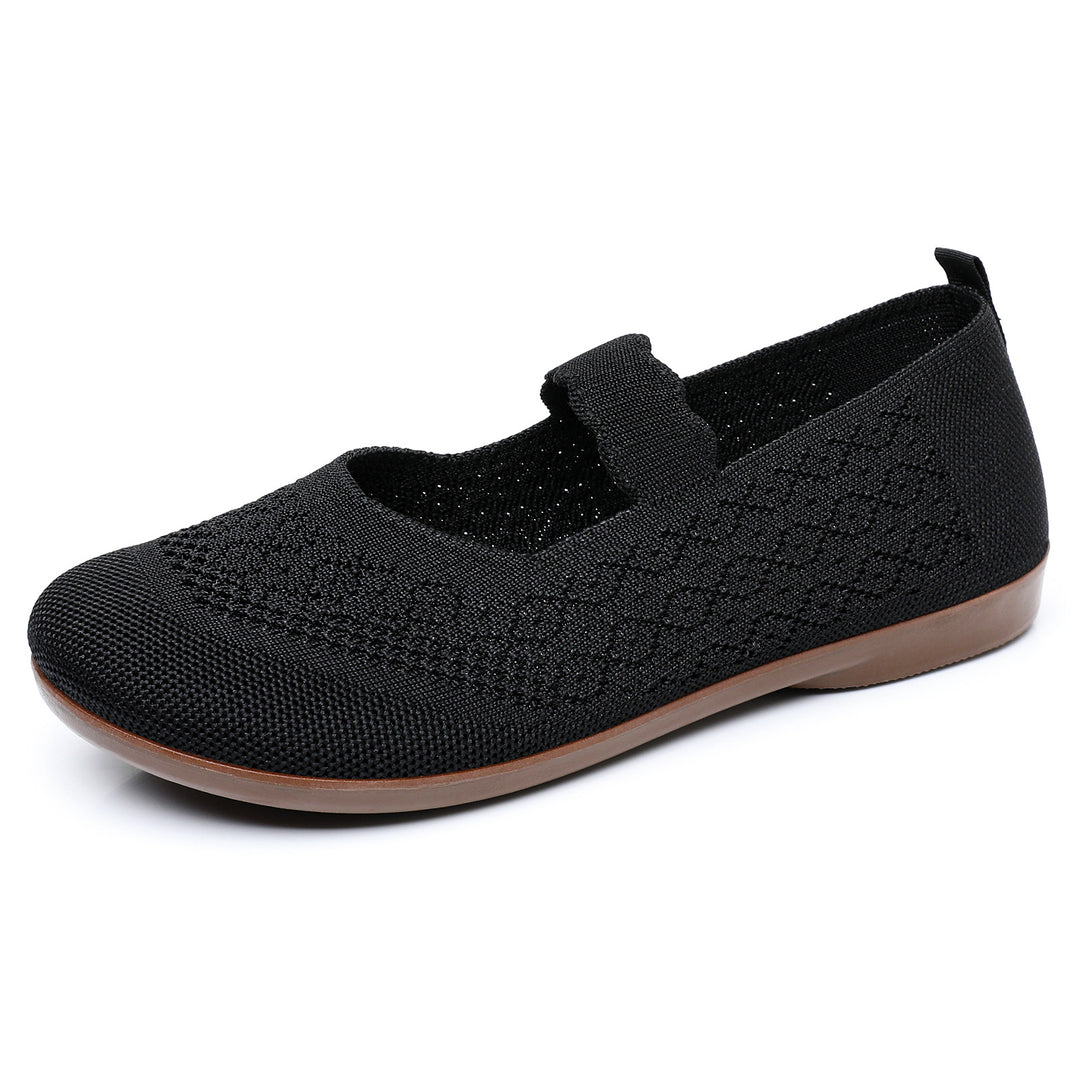 Damen Elegante und bequeme Ballerinas mit verstellbarem Riemen R&B
