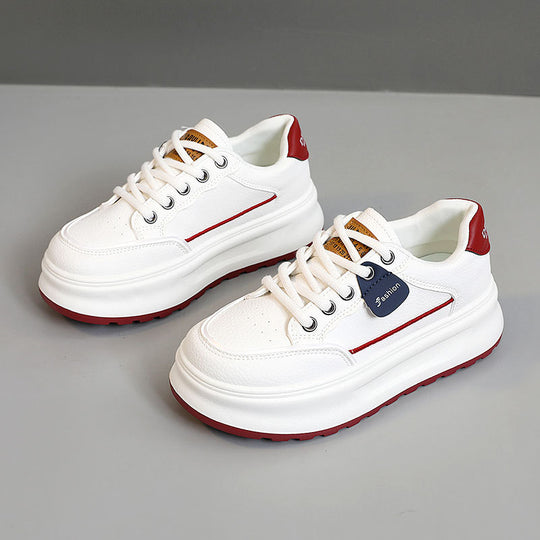 Damen modische Chunky Sneaker mit hochgezogenem Sohlenprofil und atmungsaktiver Obermaterialstruktur R&B