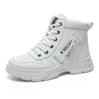 Damen sportliche High-Top Sneakers mit modischem Design und dämpfender Sohle R&B