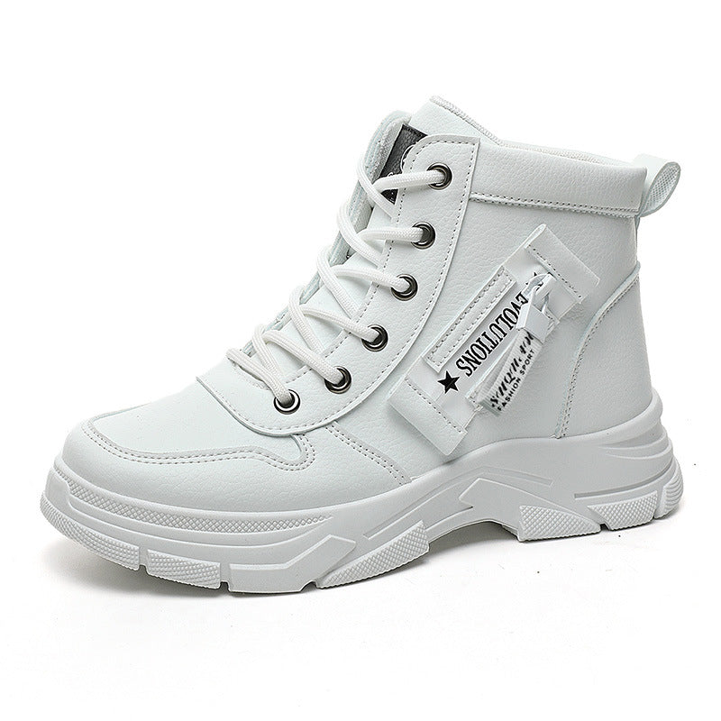 Damen sportliche High-Top Sneakers mit modischem Design und dämpfender Sohle R&B