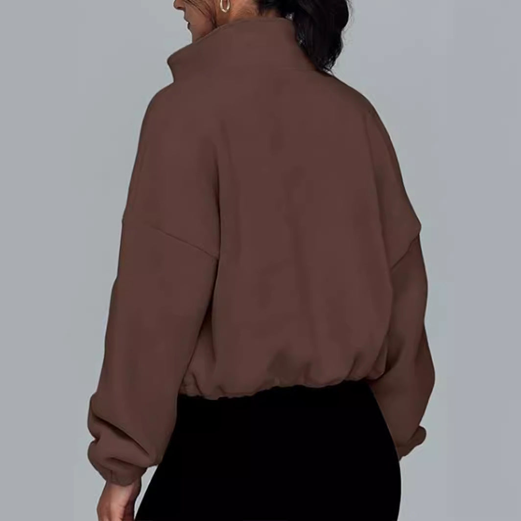 Damen Sportliche Zip-Jacke Heidi-Mode