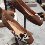 Damen Elegante und verspielte Ballerinas mit tierischen Applikationen R&B