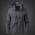 Herren Wetterfeste Funktionsjacke mit verstellbarer Kapuze R&B