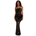 Damen Sexy Spitzenkleid mit figurbetontem Schnitt R&B