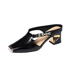 Damen Modische Clogs mit elegantem Glanz-Detail und bequemer Laufsohle R&B